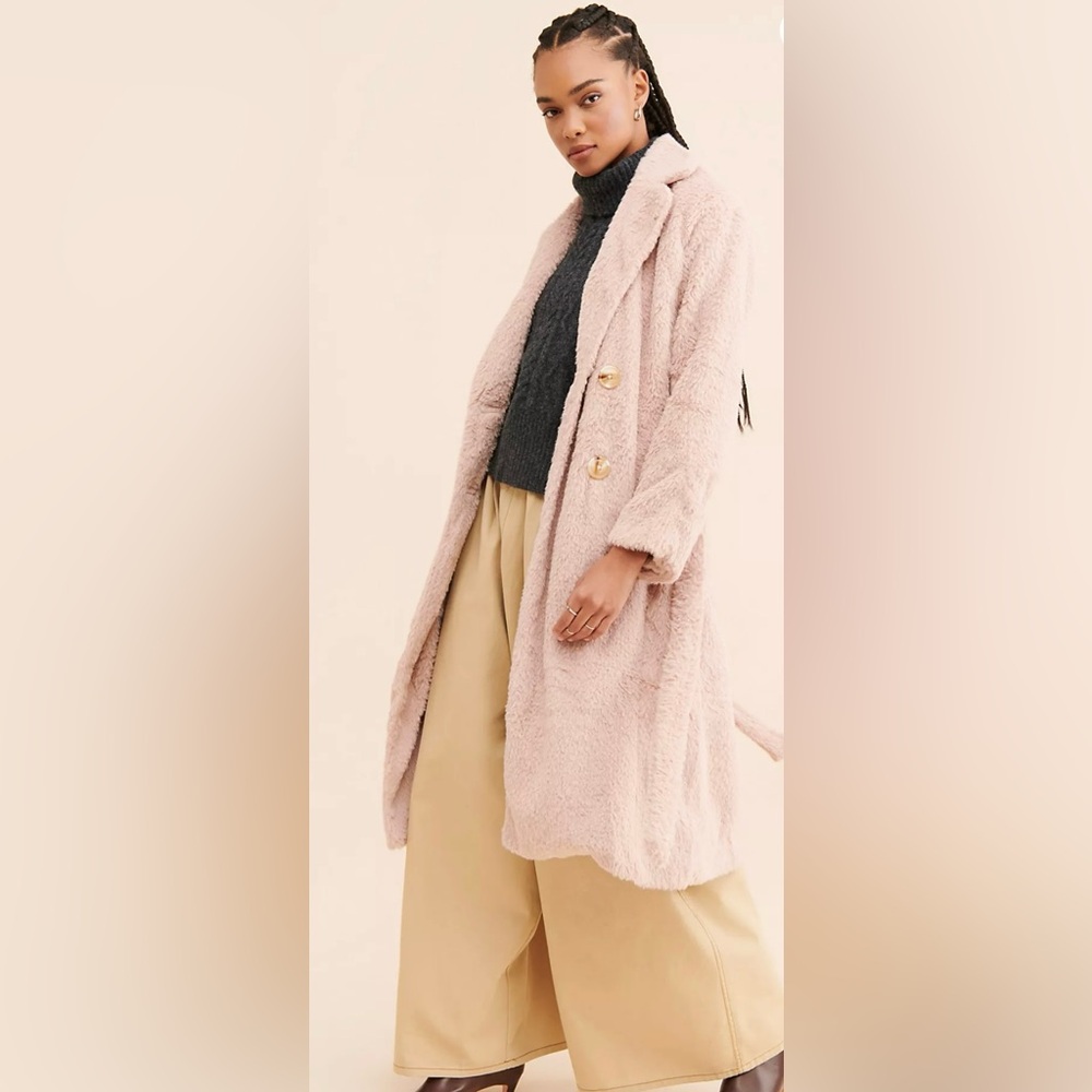 Free People Cuff It Coat Pink NWT Small